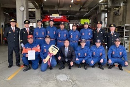 2月10日消防自動車の配備式