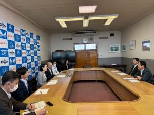 4月16日市長・副市長と新任係長の意見交換会