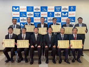 4月18日安中市新庁舎建設事業寄附　合同感謝状贈呈式2