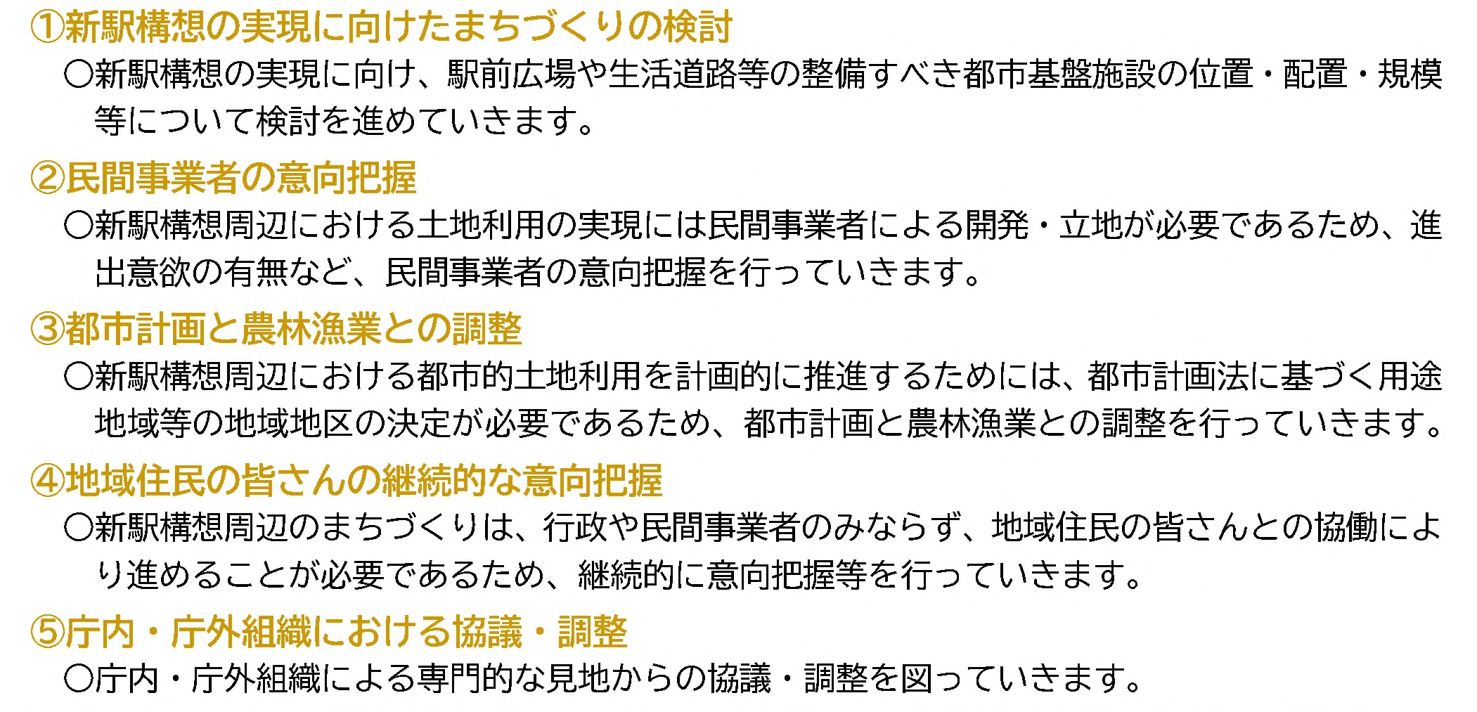 今後の取組