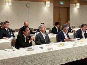 6月4日群馬県市長会と県選出等国会議員との朝食会3