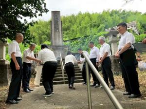 8月1日忠霊塔巡回参拝