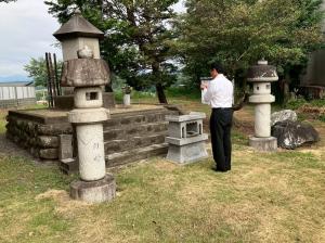 8月1日忠霊塔巡回参拝3