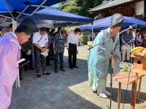 8月15日磯部温泉祭り式典