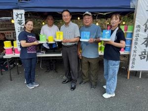 8月16日磯部温泉祭り灯籠流し2