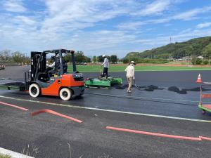 ゴムチップ舗装