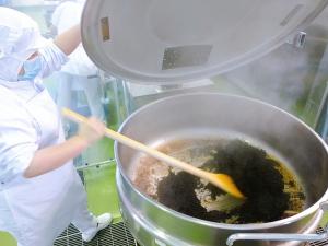 ひじきに下味します