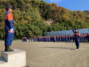 11月16日安中市消防団ポンプ操法競技大会