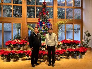 12月５日クリスマス　夜の熱帯植物園