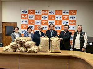 12月17日お米の寄贈式