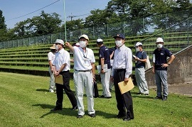 西毛運動公園の各スポーツ施設視察の画像1