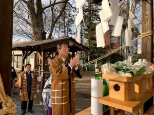 1月4日梯子乗り