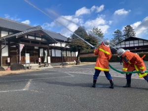 1月24日文化財防火デーに伴う防火訓練