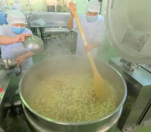 白麻婆豆腐を作る