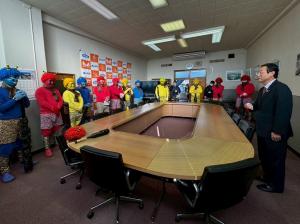 2月3日豆まき出発式2