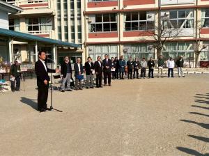 2月22日岩野谷地区三世代交流グラウンドゴルフ大会