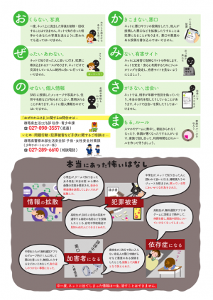 春の青少年健全育成運動リーフレット裏