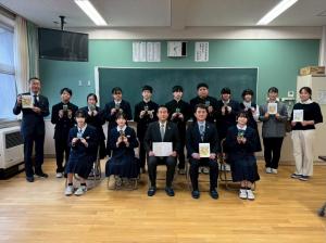 3月3日安中市立松井田中 美術部3