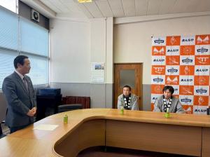 3月30日安中中宿糸操燈籠人形感謝状贈呈式2