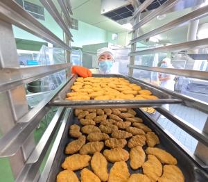 ナゲットがやけた