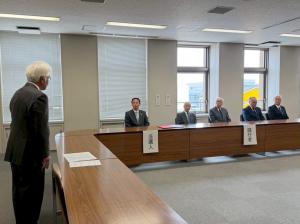 ４月13日安中市長当選証書付与式3