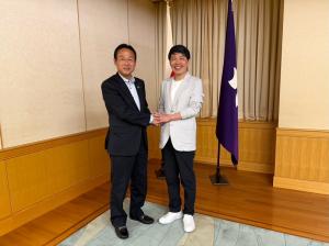 ４月22日山本知事と意見交換