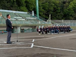 ４月26日富岡ボーイズ第27期生入団式2