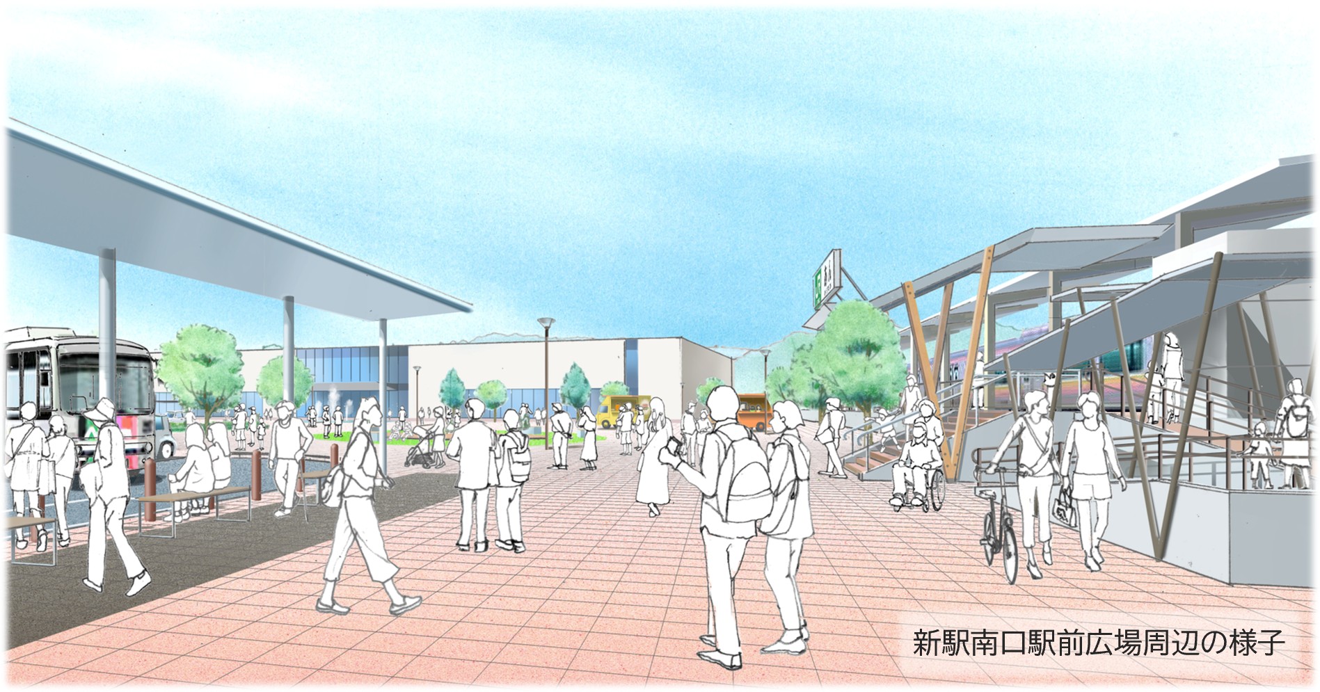 南口駅前広場