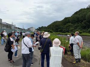 6月27日田中田・久保田遺跡　現地説明会3