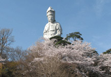 観音山の白衣大菩薩の画像