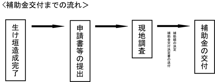 補助金交付までの流れの画像