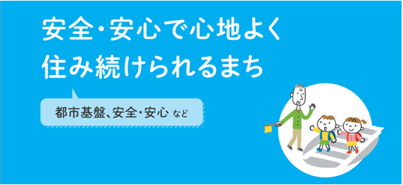 安全・安心で心地よく 住み続けられるまち